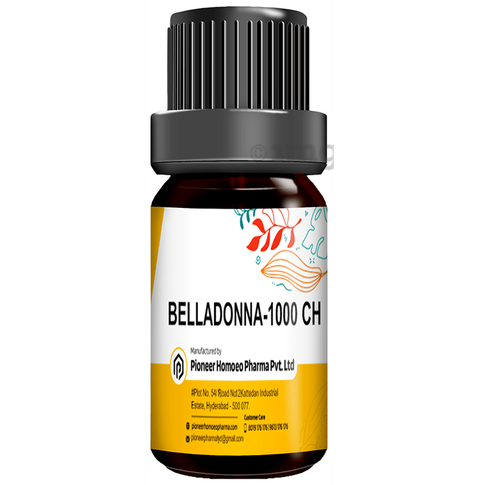 Pioneer Pharma Belladonna Globules Pellets Multidose Pills 1000 CH