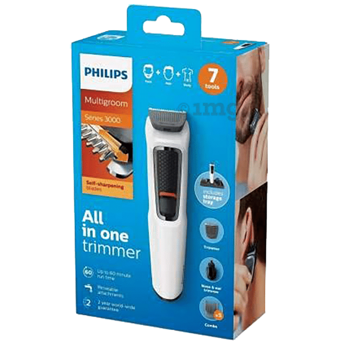 Philips MG3721/77 7-In-1, Face, Hair And Body Trimmer White