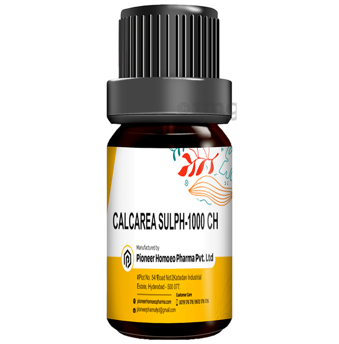Pioneer Pharma Calcarea Sulph Globules Pellet Multidose Pills 1000 CH