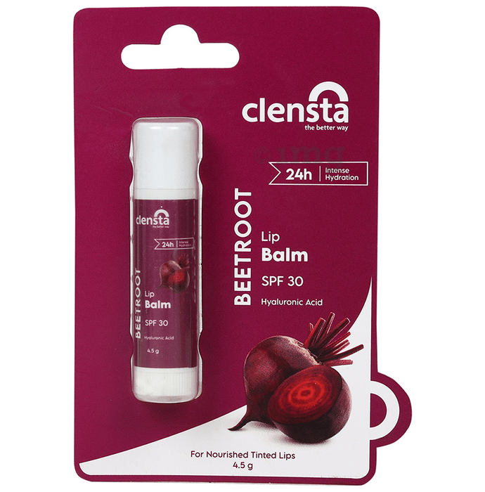Clensta Beetroot Lip Balm SPF 30