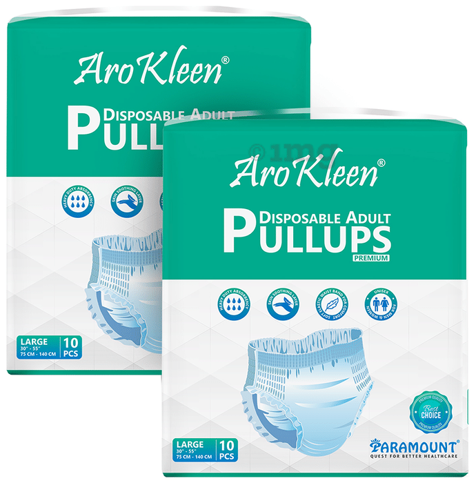 Arokleen Disposable Adult Pullups Diaper (10 Each) Large