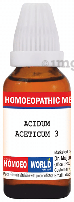 Dr. Majumder Homeo World Acidum Aceticum Dilution (30ml Each) 30 CH