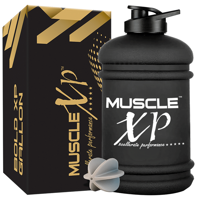 MuscleXP BoldXP Gallon Water Bottle (2.2Ltr) Black