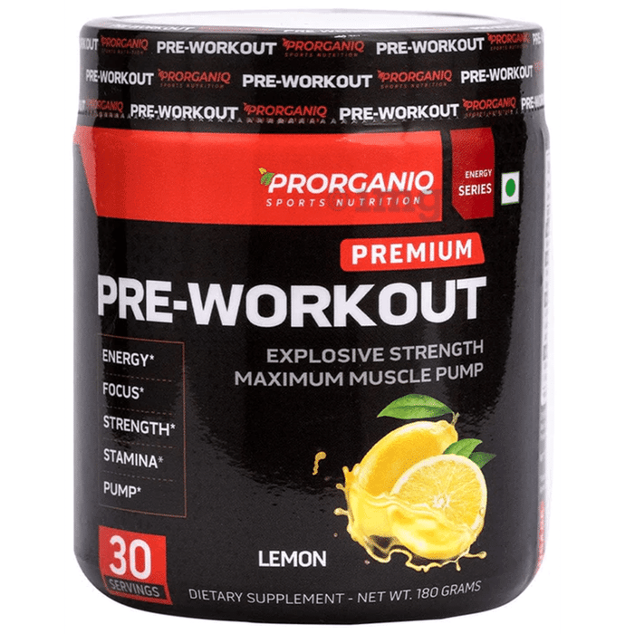 Prorganiq Premium Pre-Workout Lemon