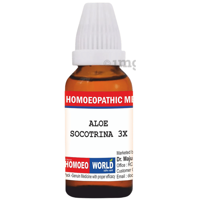 Dr. Majumder Homeo World Aloe Socotrina Dilution (30ml Each) 3X