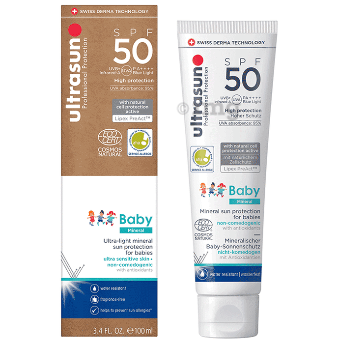 Ultrasun Professional Protection Baby Mineral Sun Protection Sunscreen SPF 50 PA++++