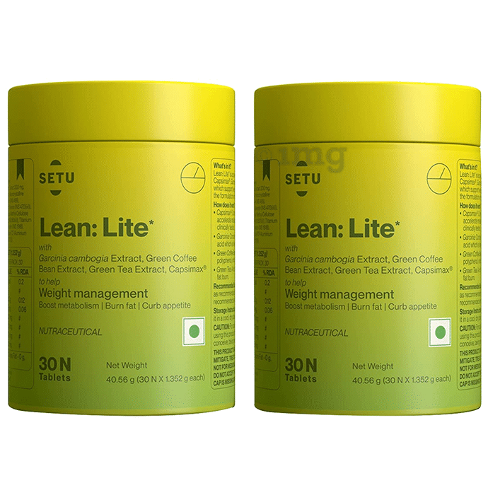 Setu Lean Lite with Capsimax, Garcinia Cambogia, Green Tea Extract (30 Each)