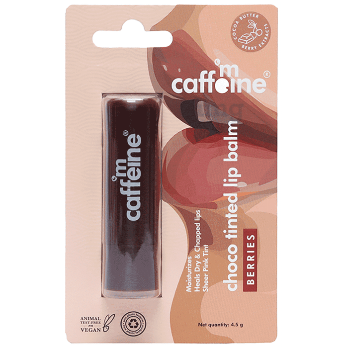 mCaffeine Choco Tinted Lip Balm with Berries