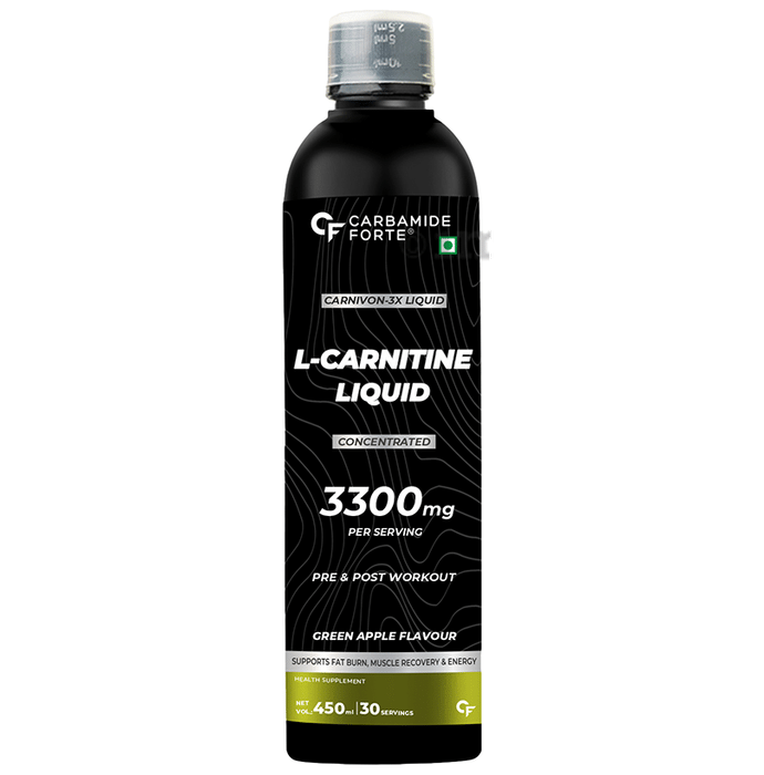 Carbamide Forte L-Carnitine 3300mg Liquid Green Apple