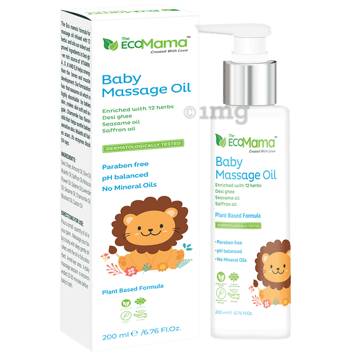 The Eco Mama Baby Massage Oil Buy bottle of 200.0 ml Oil at best price