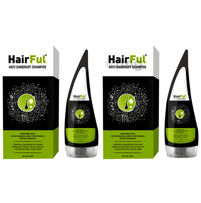 HairFul Anti Dandruff Shampoo (120ml Each)