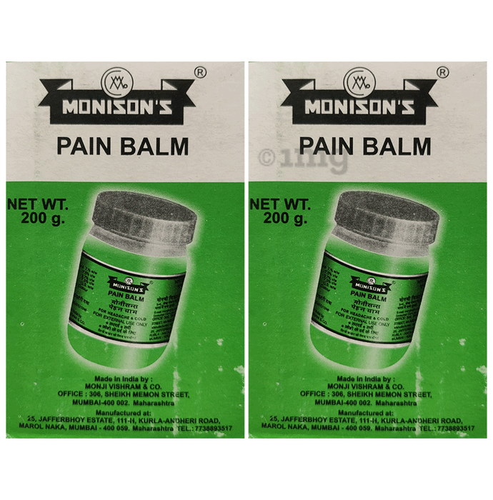 Monisons  Pain Balm  (200gm Each)
