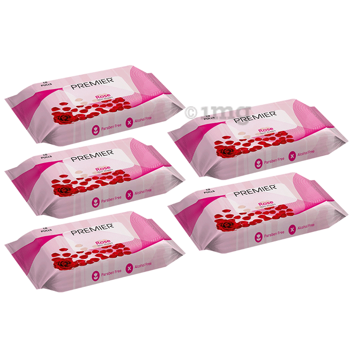Premier Tissues Rose Wet Wipe (10 Each)