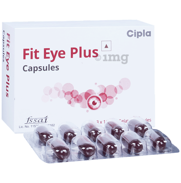 Fit Eye Plus Soft Gelatin Capsule with Fish Oil, Lutein, Zeaxanthin, Vitamins & Minerals