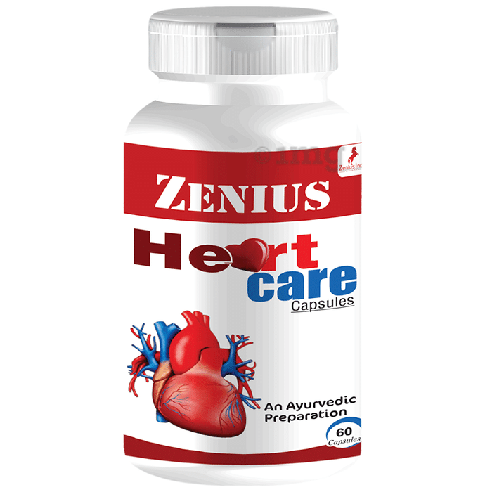 Zenius Heart Care Capsule for Healthy Heart and Cardio Vascular Health, Supports Healthy Cholesterol Level