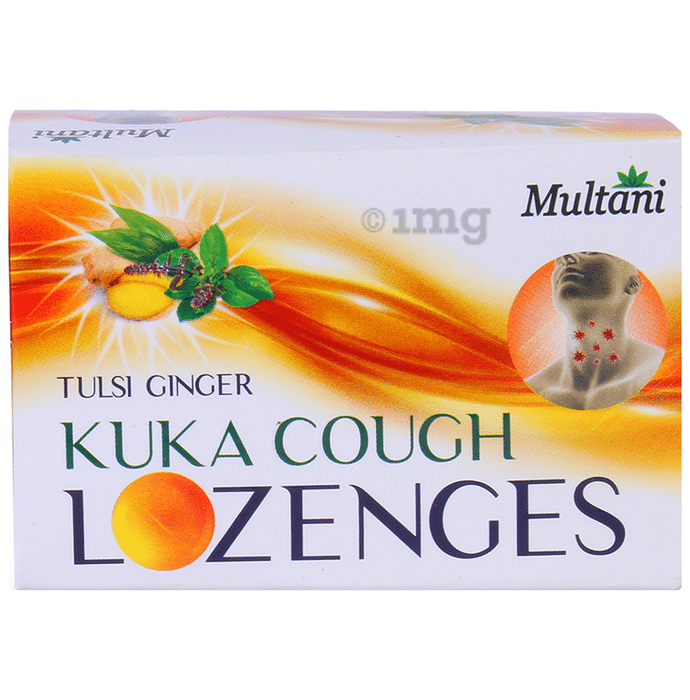 Multani Kuka Cough Lozenges (6 Each) Tulsi Ginger