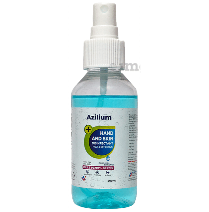 Azilium Hand and Skin Disinfectant Spray (200ml Each)