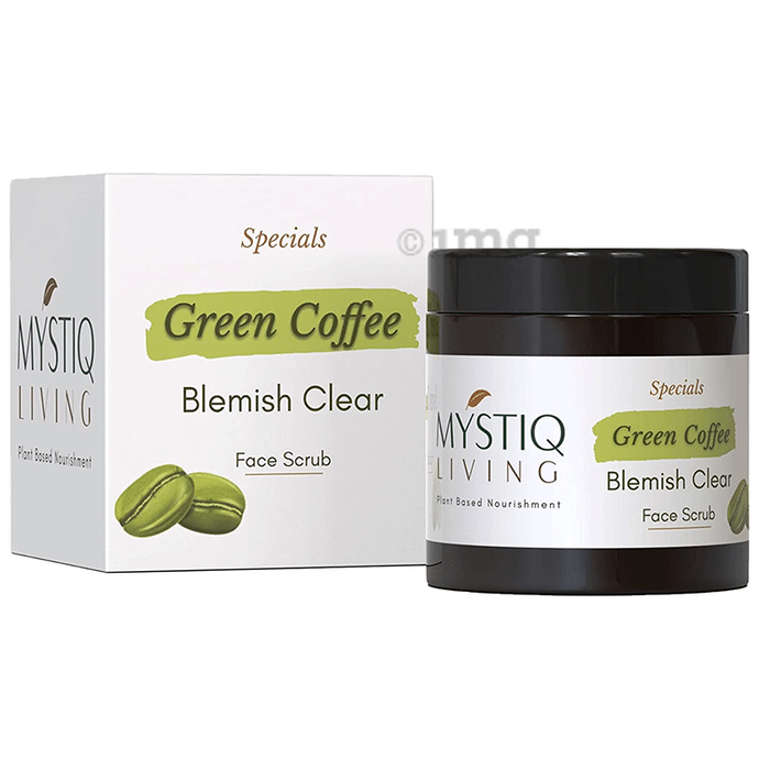 Mystiq Living Green Coffee Blemish Clear Face Scrub