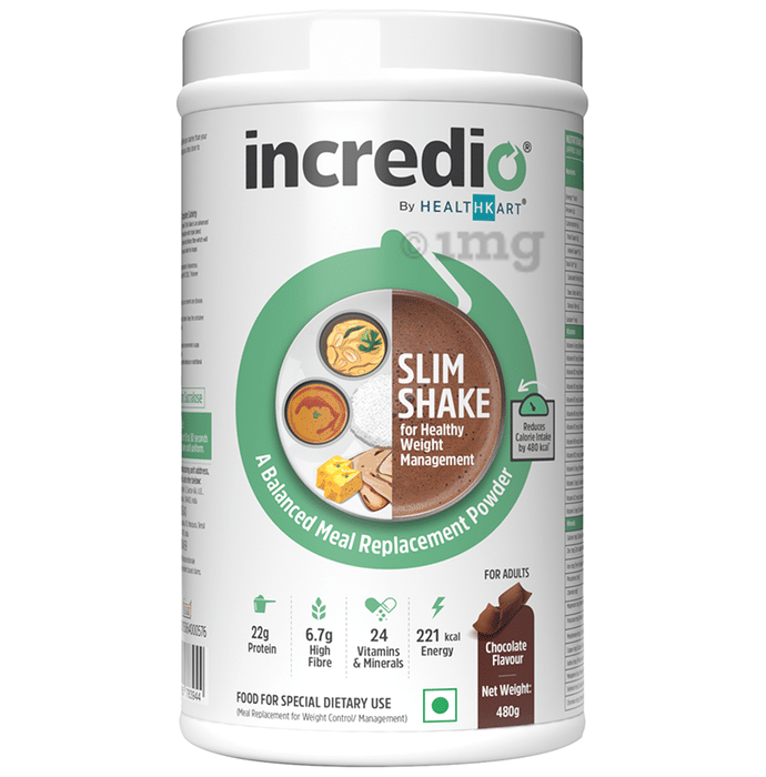 Incredio Slim Shake for Weight Management | Meal Replacement Chocolate
