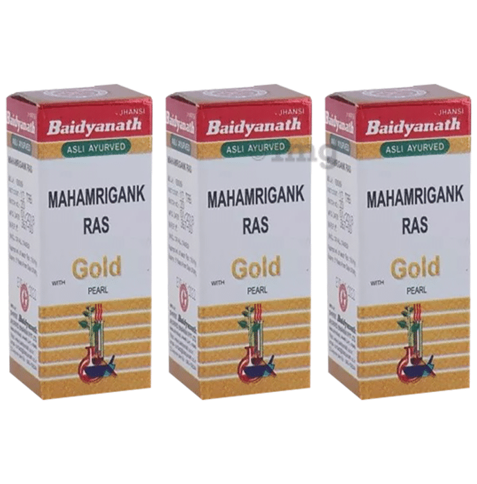 Baidyanath (Jhansi) Mahamrigank Ras with Gold Pearl Tablet (10 Each)