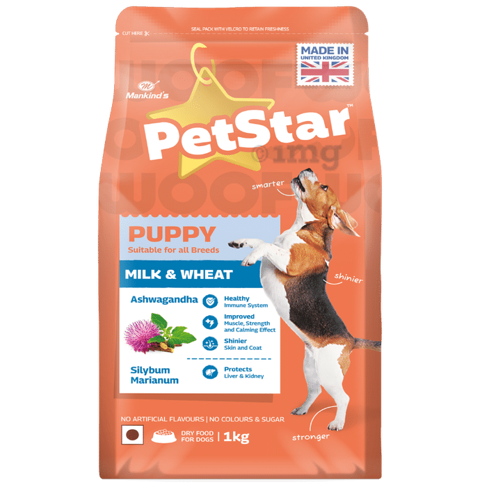 Petstar Puppy Dry Dog Food Milk & Wheat