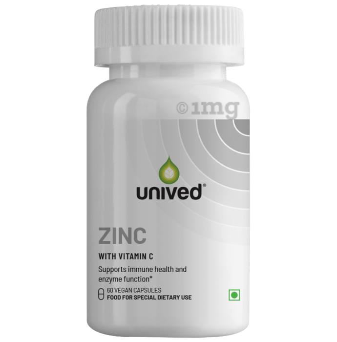 Unived Zinc with Vitamin C Vegan Capsule