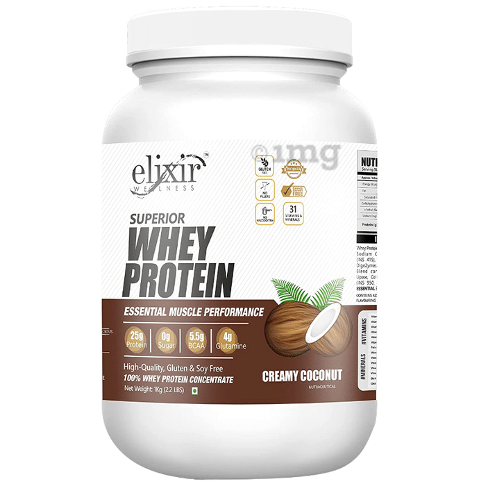 Elixir Wellness Superior Whey Protein Creamy Coconut