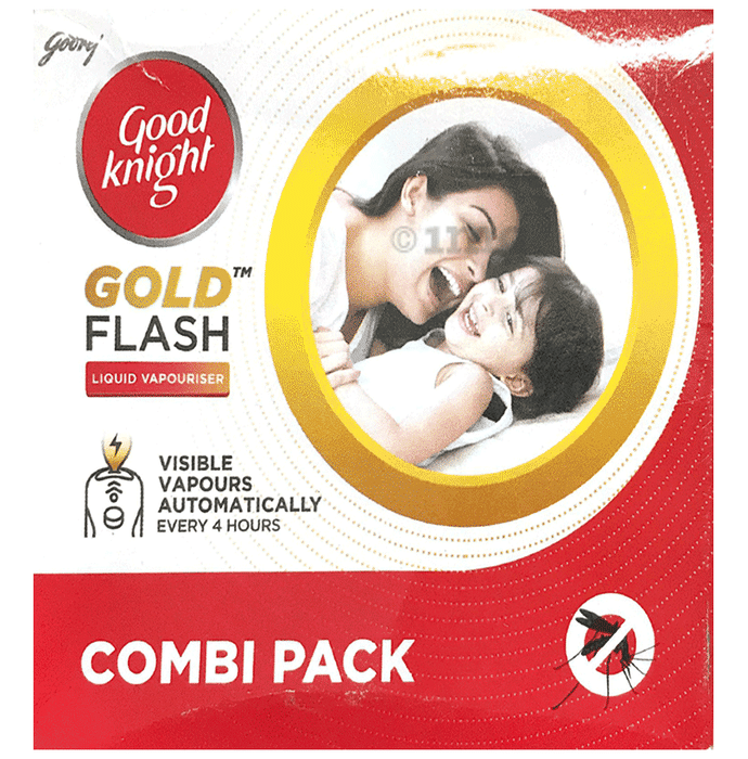 Good Knight Gold Flash Machine with Gold Flash Refill(45ml) Combi Pack