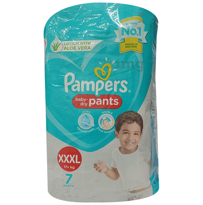 Pampers Baby-Dry Pants Lotion with Aloe Vera XXXL