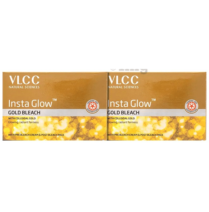 VLCC Insta Glow Bleach (60gm Each) Gold