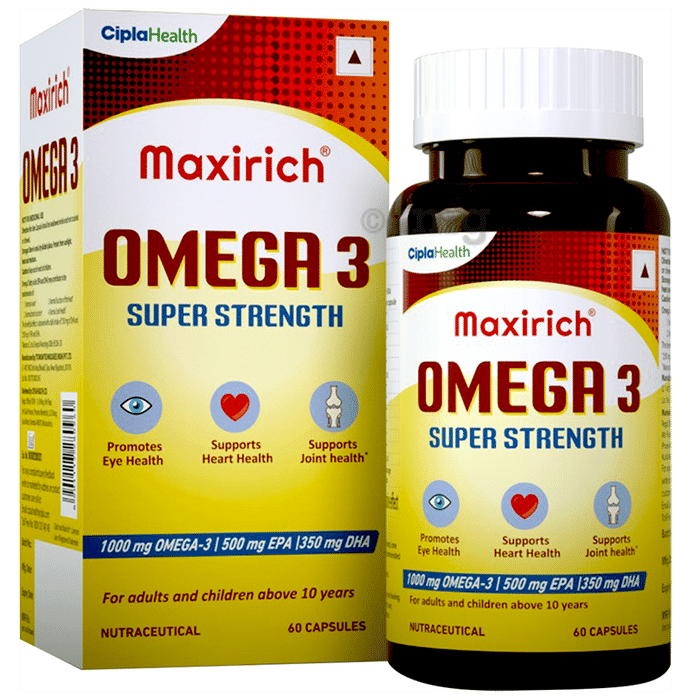 Maxrich Omega 3 Daily Strength EPA 180mg | DHA 120mg Capsule