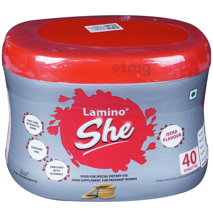 Lamino She with DHA & Vitamins for Pregnant Women | Flavour Diskette Jeera