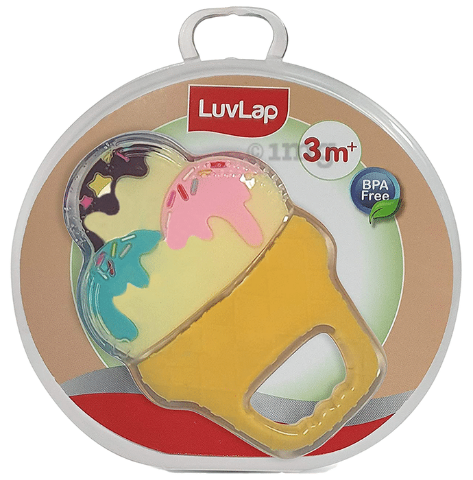 LuvLap Silicone BPA Free Teether for 3 m+ Yum Scoops