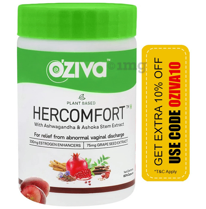 Oziva Plant Based Hercomfort Capsule for Relief From Abnormal Vaginal Discharge