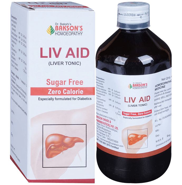 Bakson's Homeopathy Liv Aid Liver Tonic Sugar Free