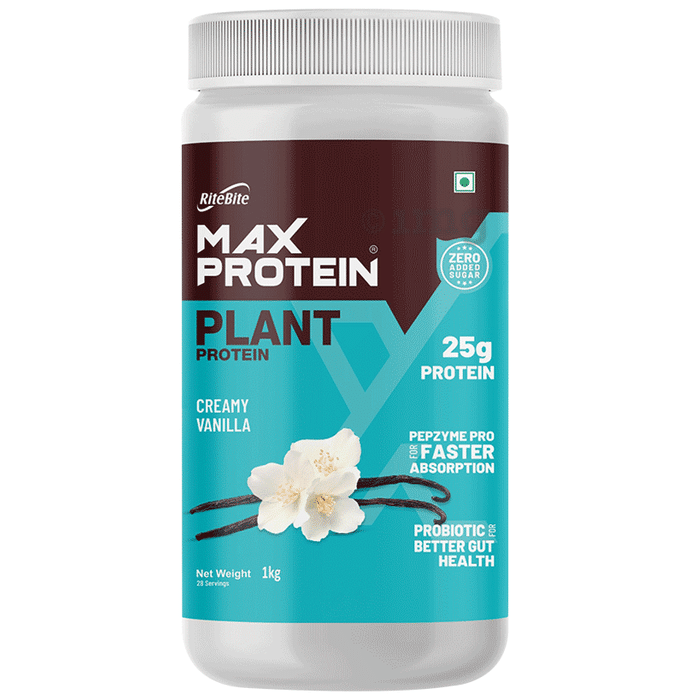 Ritebite Max Protein Plant Powder Creamy Vanilla
