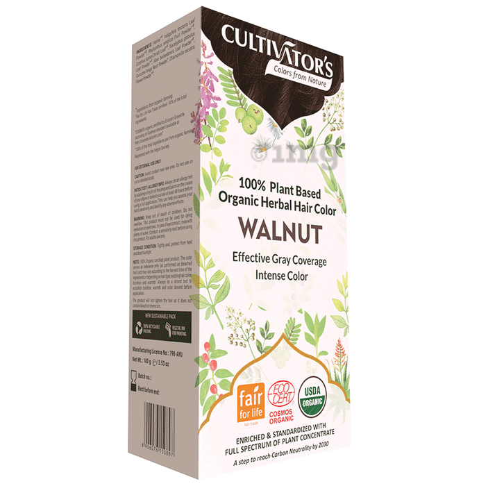 Cultivator's Organic Herbal Hair Color Walnut