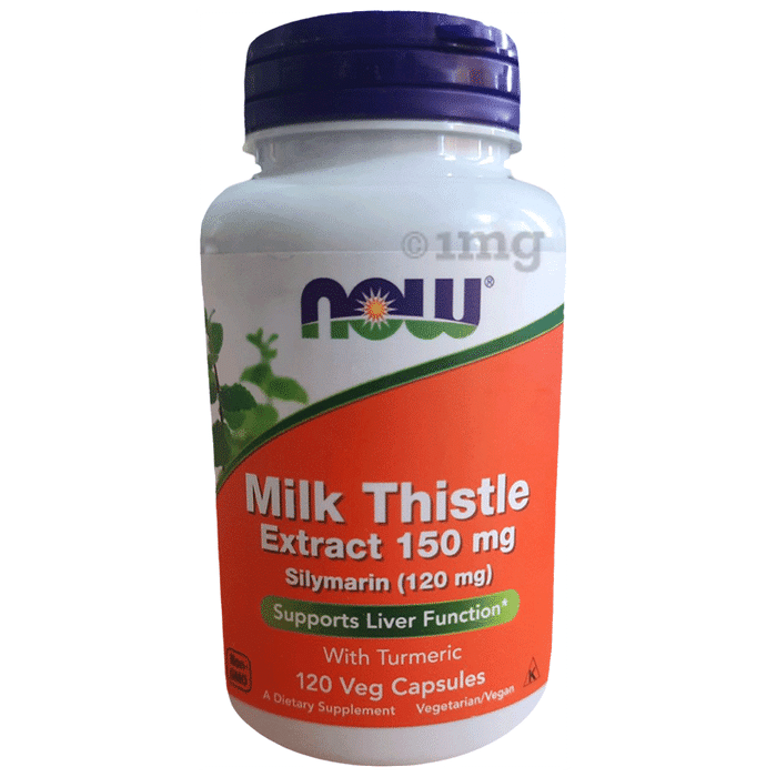 Now Milk Thistle Extract 150 mg Silymarin (120mg) Veg Capsule
