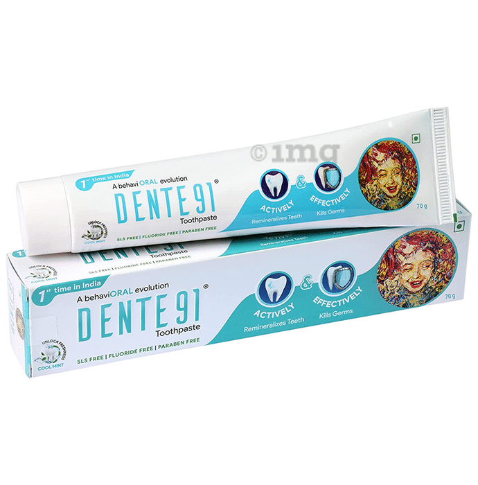 Dente 91 Cool Mint Toothpaste (70gm Each)
