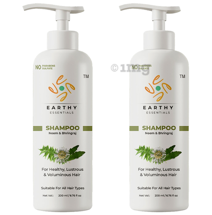 Earthy Essentials Neem & Bhringraj Shampoo (200ml Each)