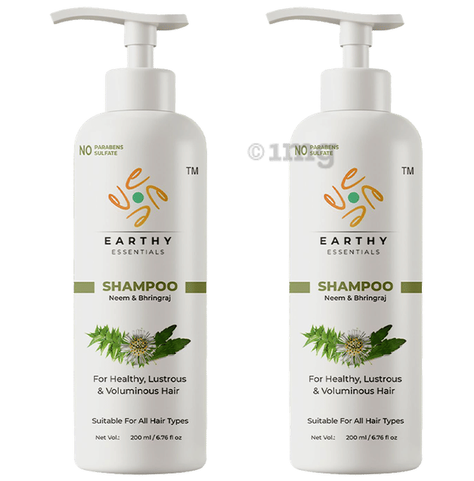 Earthy Essentials Neem & Bhringraj Shampoo (200ml Each)