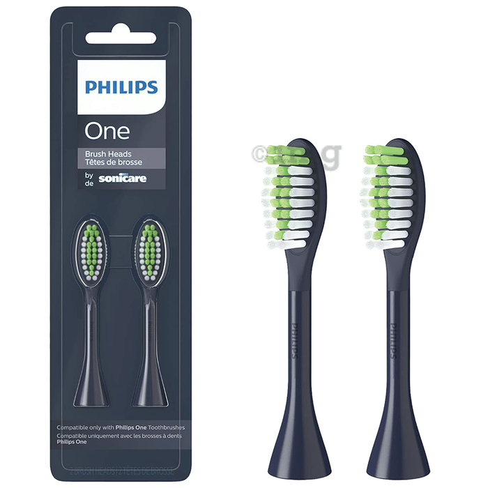 Philips BH1022/04 One By Sonicare Brush Heads Navy Blue