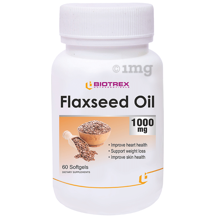 Biotrex Flaxseed Oil 1000mg  Soft Gelatin Capsule