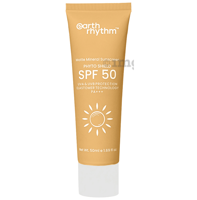 Earth Rhythm Phyto Shield Matte Mineral Sunscreen  SPF 50 PA+++