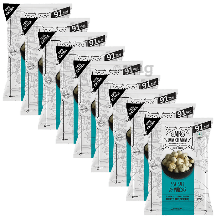 Mr Makhana Sea Salt & Vinegar (25gm Each)