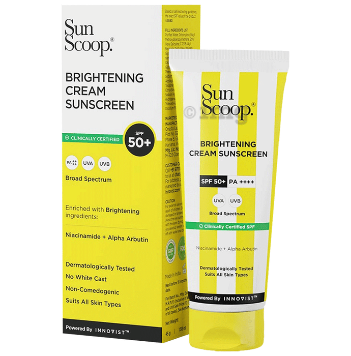 Sun Scoop Brightening SPF 50+ PA++++ Cream Sunscreen