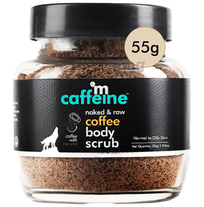mCaffeine Naked & Raw Coffee Body Scrub | For Normal to Oily Skin