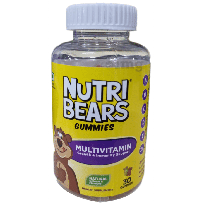 NutriBears Multivitamin Growth & Immunity Support Gummies Natural