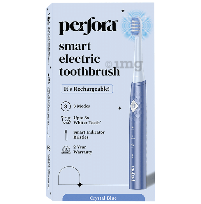 Perfora Smart Electric Toothbrush Crystal Blue