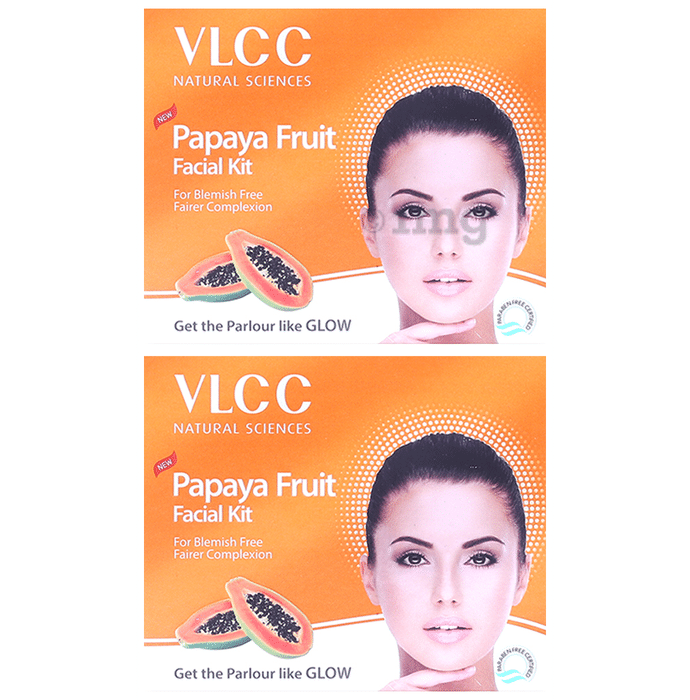 VLCC Natural Sciences Papaya Fruit Facial Kit (60gm Each)